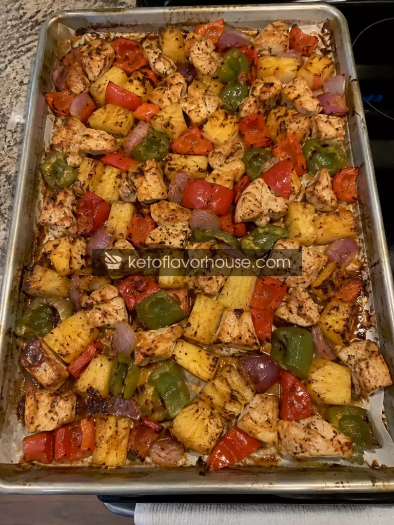High-Protein Hawaiian Chicken Sheet Pan