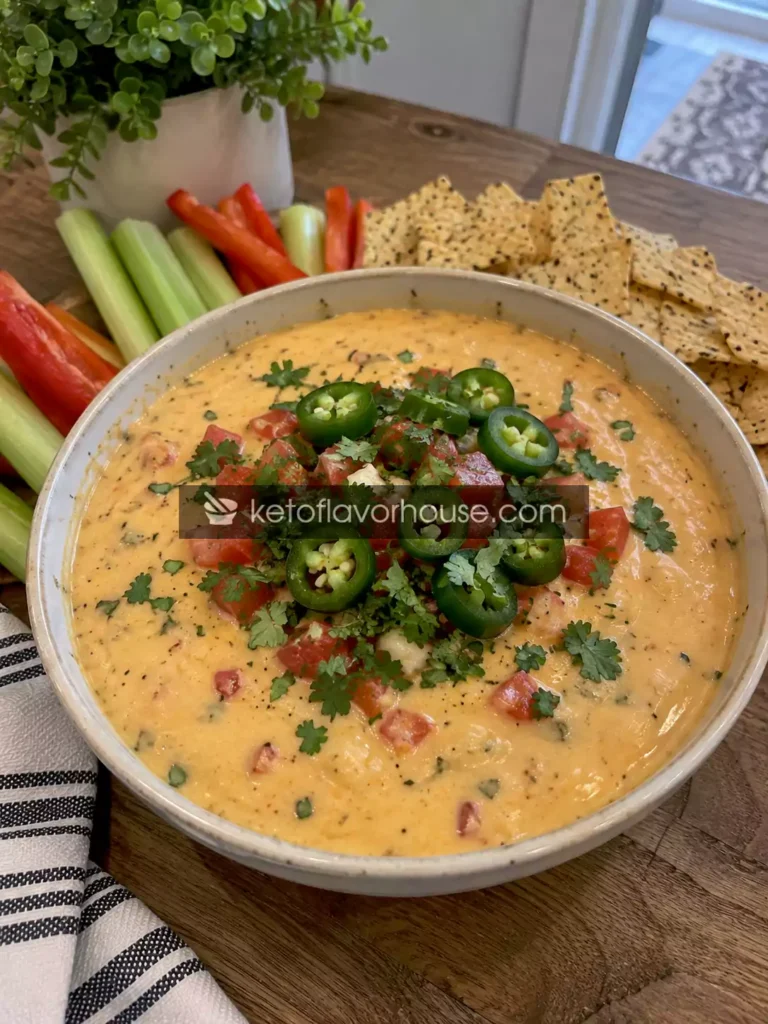 Keto Cottage Cheese Queso Dip
