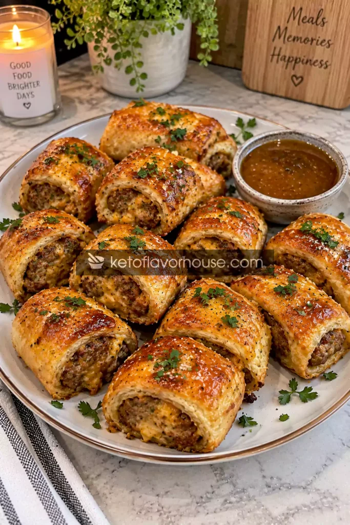 Keto Million Dollar Maple Sausage Rolls