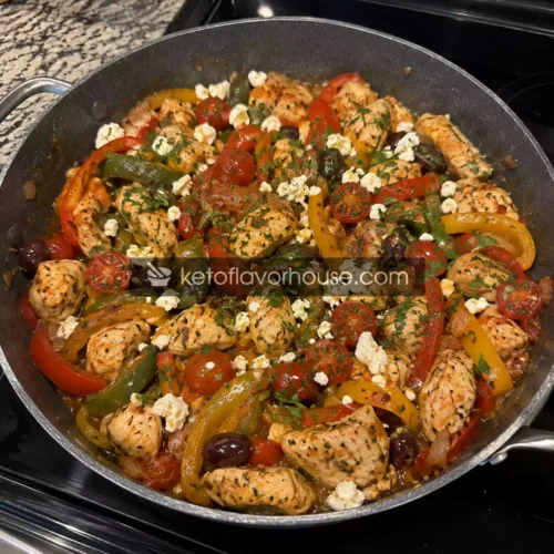 Mediterranean Chicken and Peppers Skillet