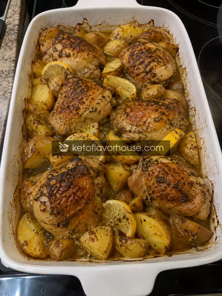 Mediterranean Greek Lemon Chicken and Potatoes