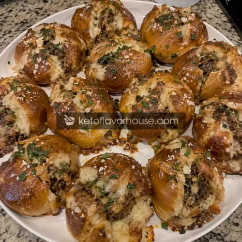 Mediterranean Smoked Brisket & Beer Cheese Pretzel Bombs