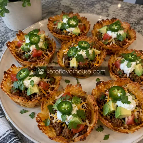 Zero-Carb Taco Cheese Cups