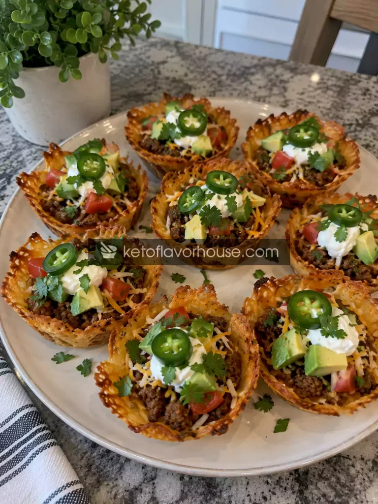 Zero-Carb Taco Cheese Cups
