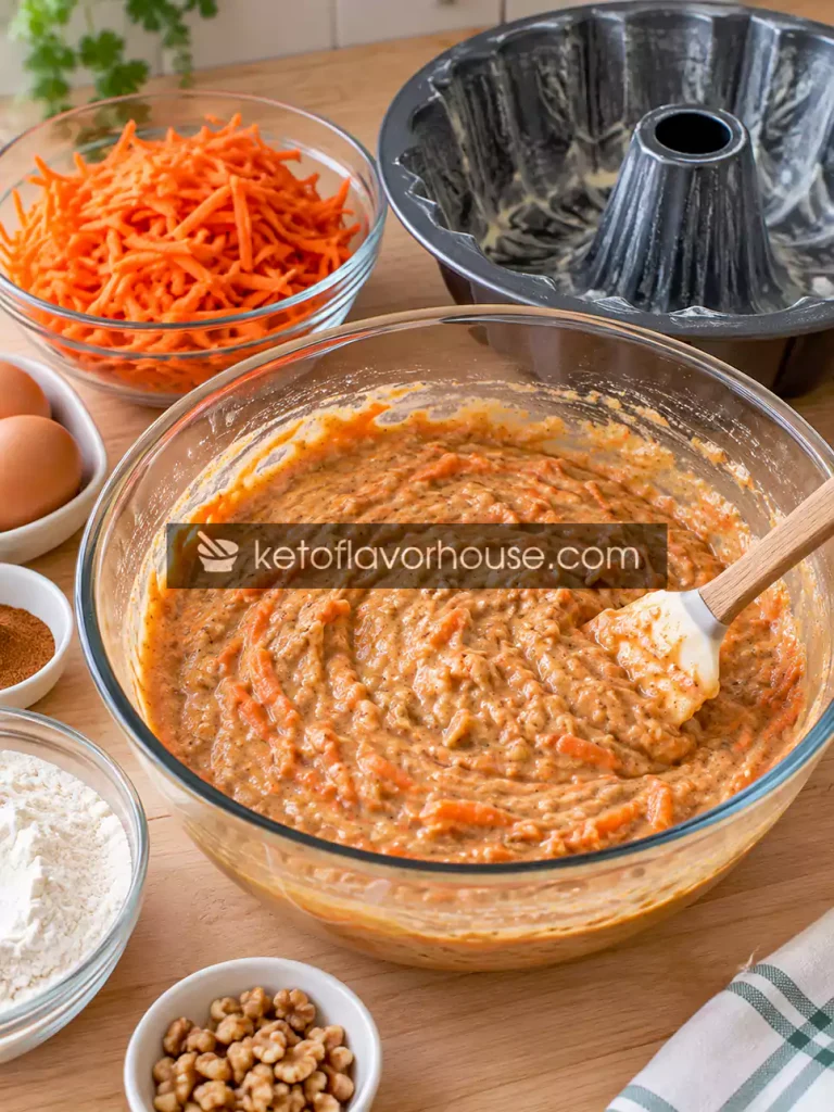 Carrot Bundt Cake mixture