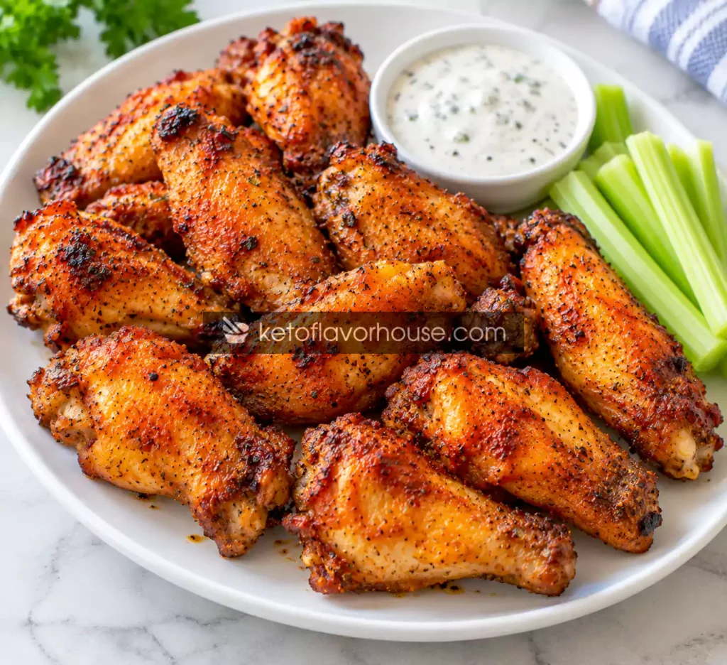 Crispy Air Fryer Spicy Chicken Wings