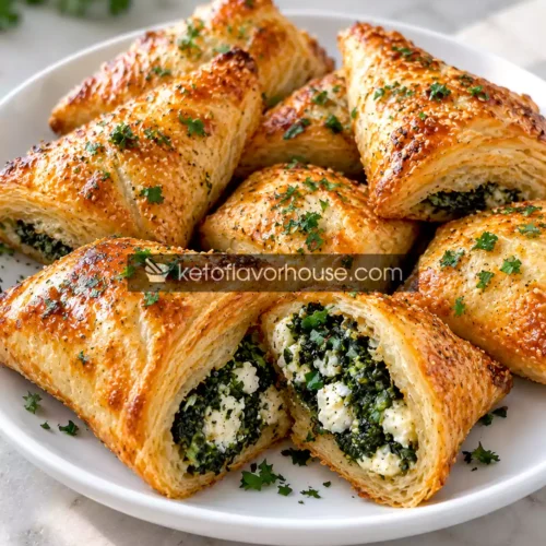 Crispy Air Fryer Spinach and Feta Pastries
