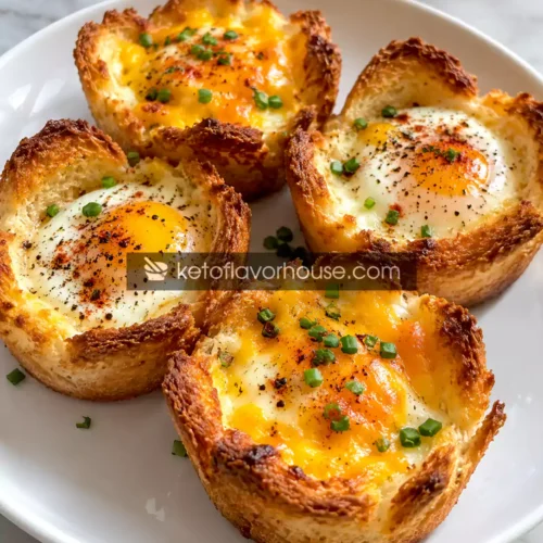 Crispy Air Fryer Toast Cups with Eggs