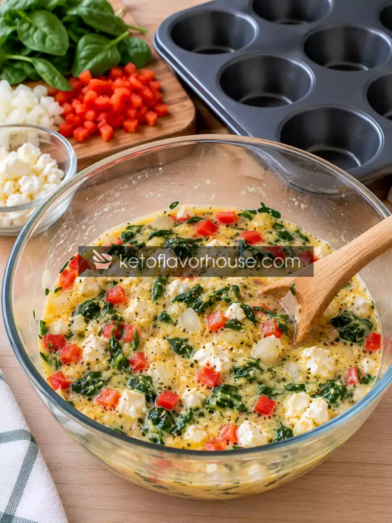Weight Watchers High-Protein Spinach and Feta Egg Muffins