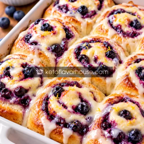 Keto Blueberry Cream Cheese Sweet Rolls