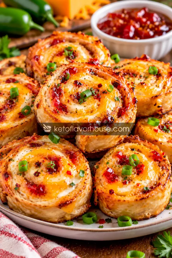 Keto Pepper Jelly Air Fryer Pinwheels