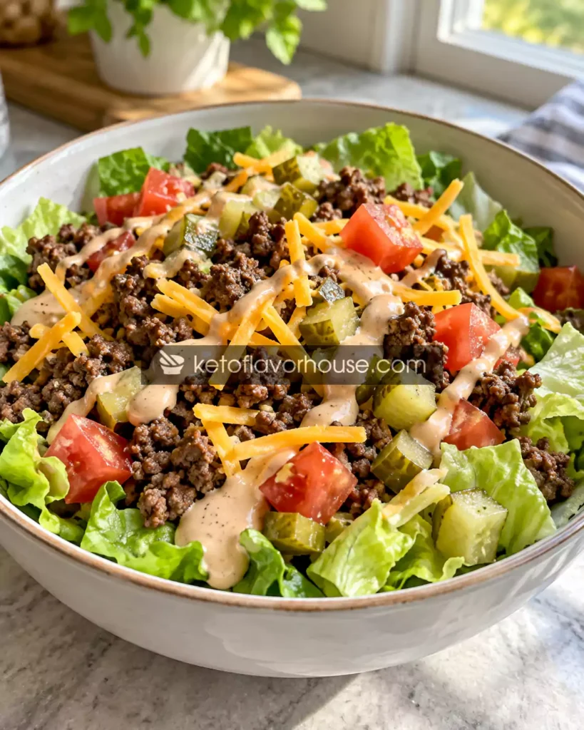 Weight Watchers Big Mac Salad Bowls (High-Protein & Low-Point)
