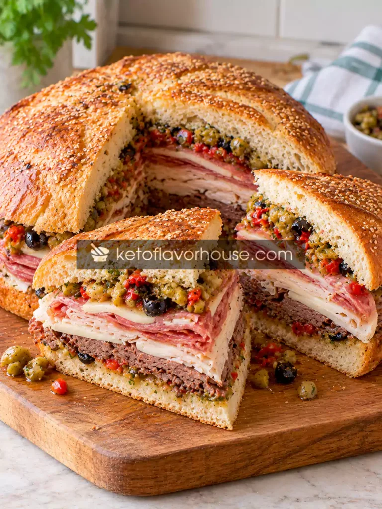 Weight Watchers Giant Muffuletta Sandwich
