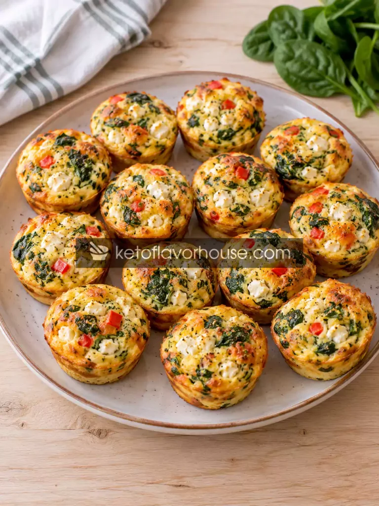 Weight Watchers High-Protein Spinach and Feta Egg Muffins